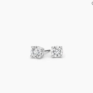 Brilliant Earth Lab Grown Diamond 1/4 Carat Silver Stud Earrings